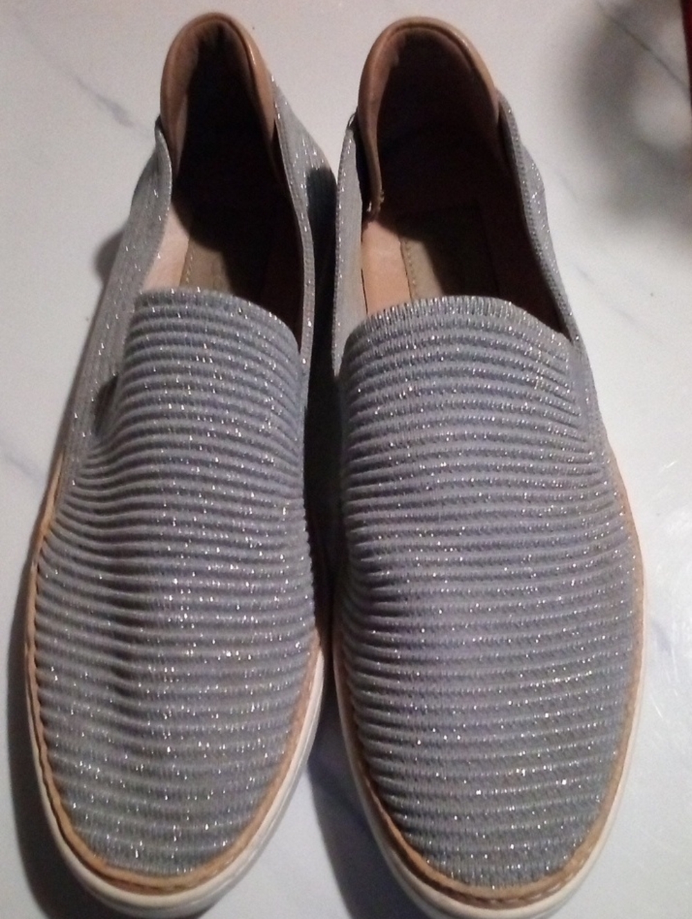 UGG Women's Sparkle Slip-On Loafers in Silver